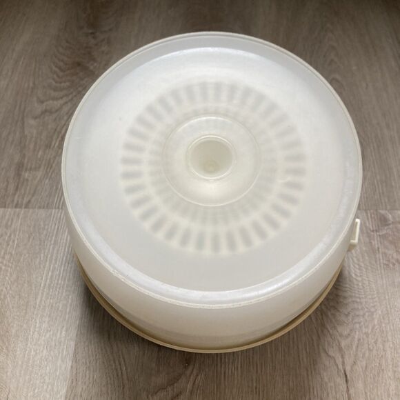 Vintage Hoan Salad Lettuce Spinner Strainer Dryer Beige Clear Plastic USA Made - Picture 14 of 14